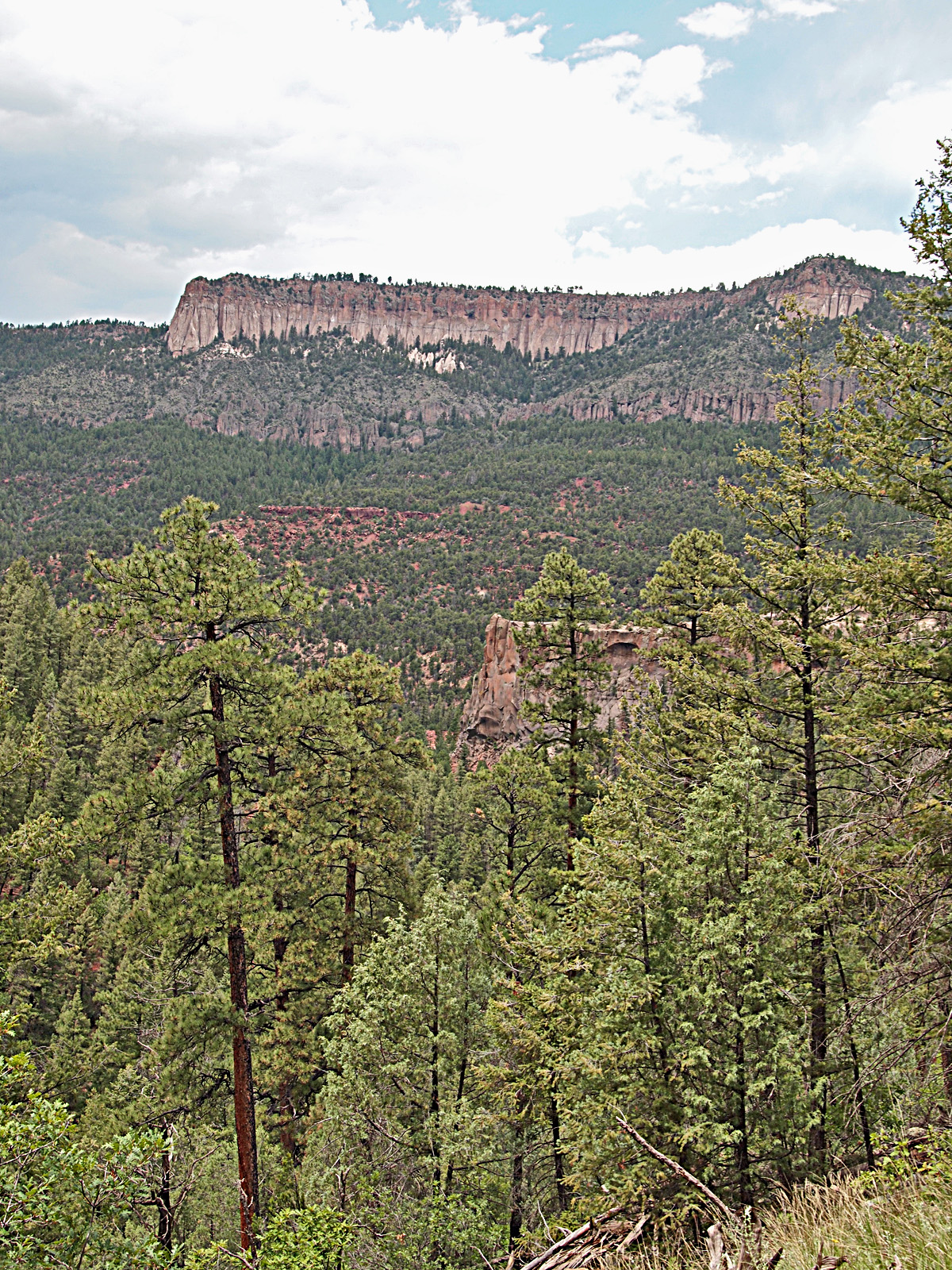 UU Hikers Looking toward Battleship Rock
