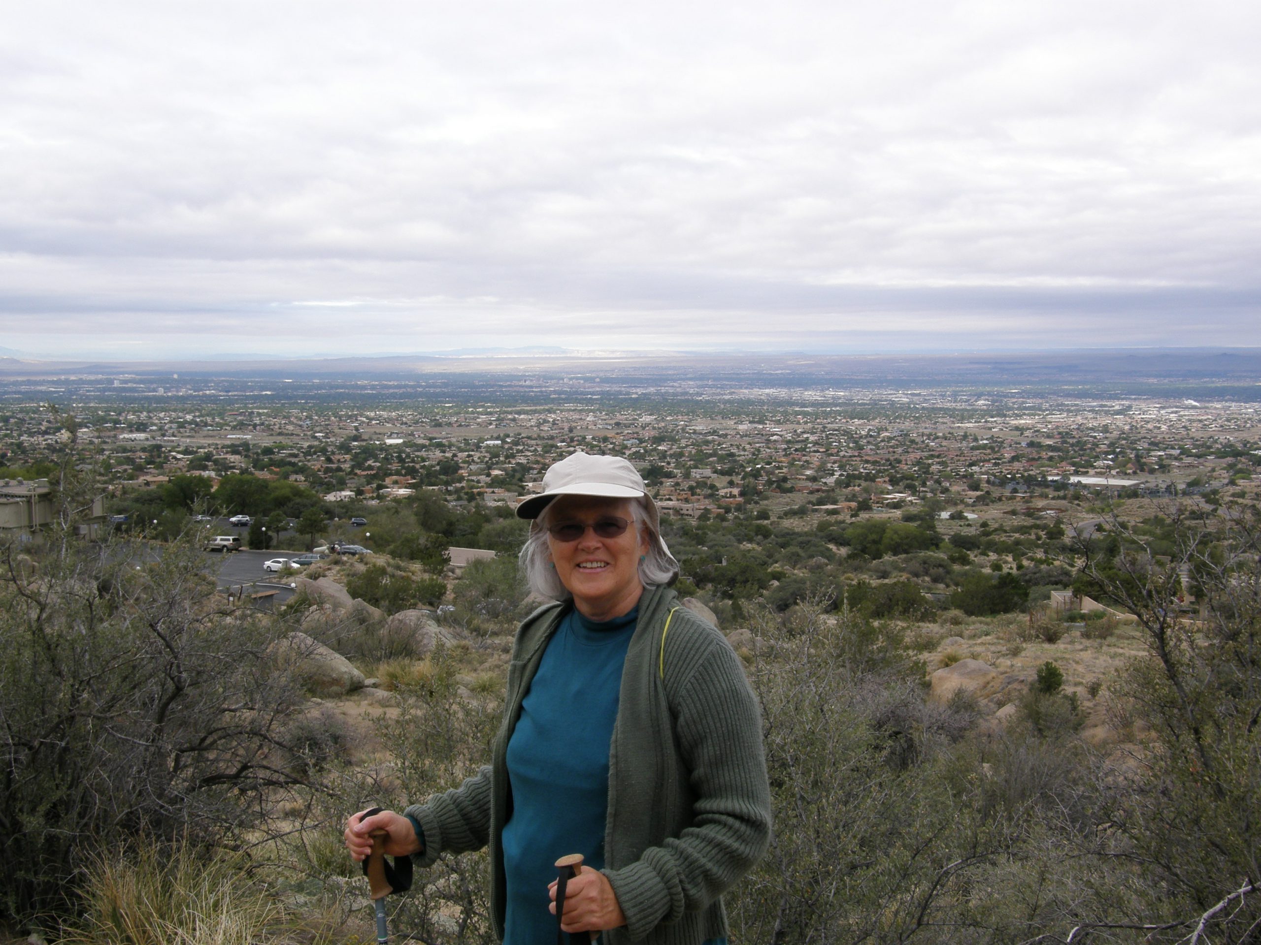 Kathleen with Albuquerque in the Background