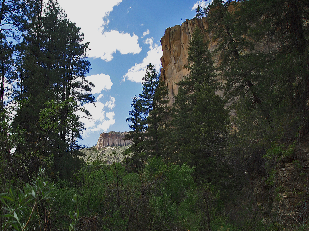 Battleship Rock from Lower Trail