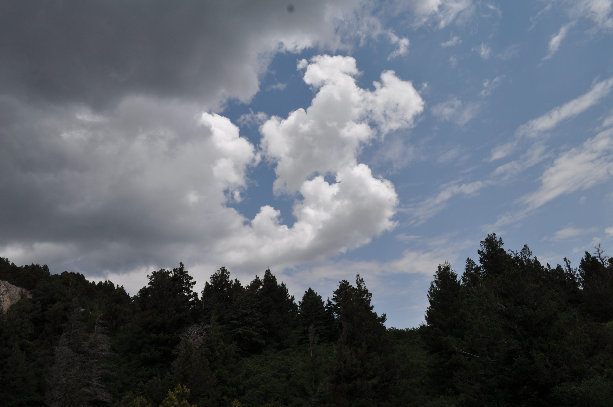 Rain Clouds Appeared on Our Descent